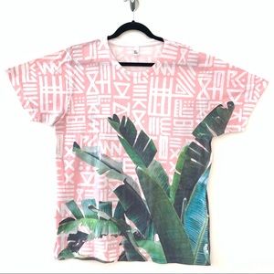 Men’s Tropical Summer Palms T-shirt L